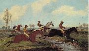 Henry Alken Jnr Over the Water,Past a Marker over the Ditch Germany oil painting artist